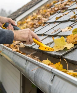Roseville gutters working hard during heavy rainfall